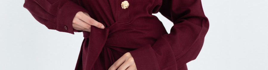 Burgundy Flowy Blouse