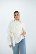 Beige Flowy Blouse