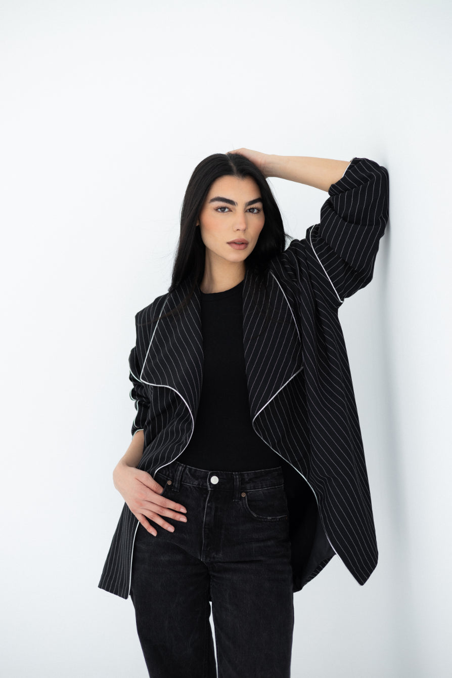 Stripe Black Jacket
