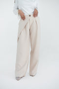 Fluid Beige Pants