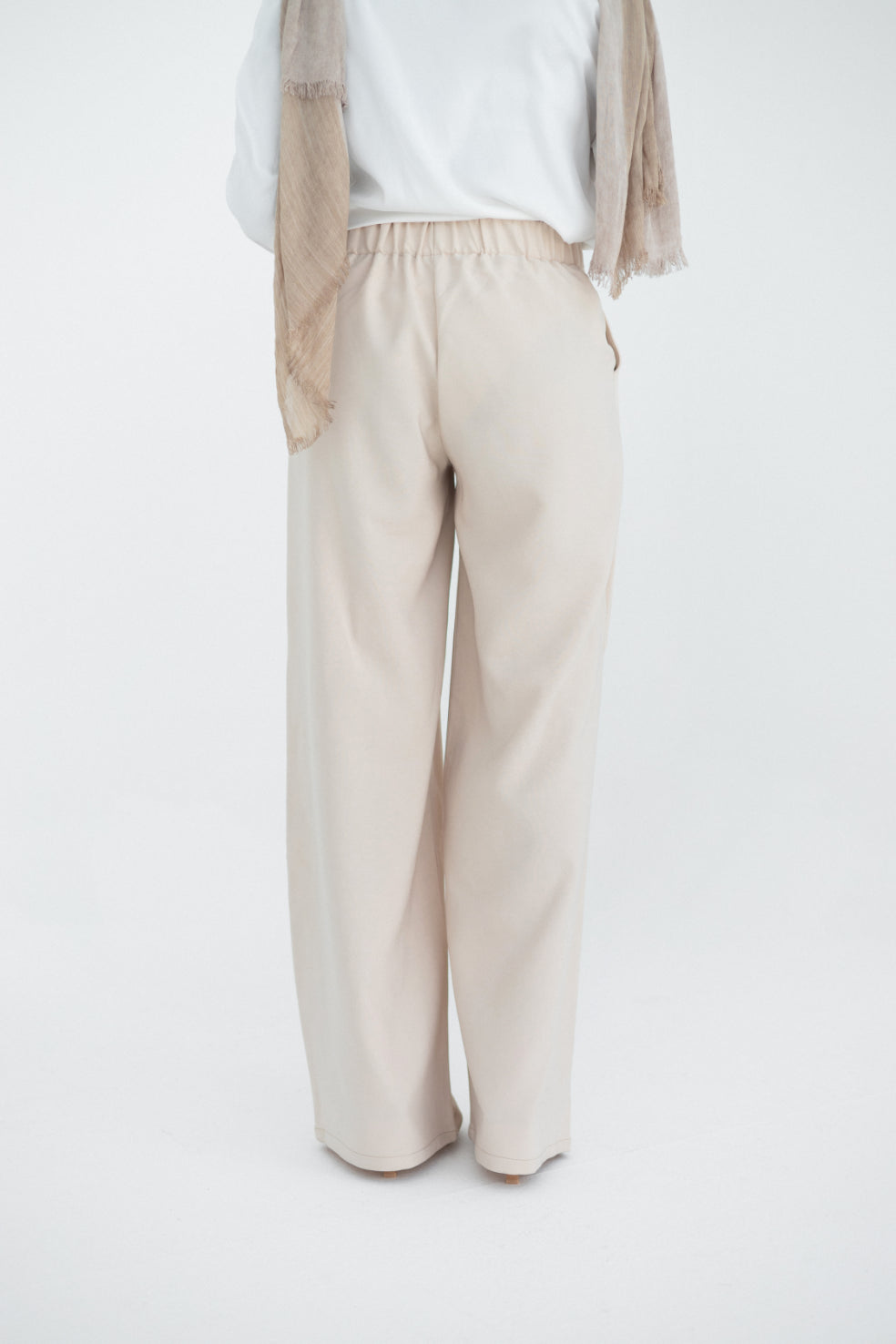 Fluid Beige Pants
