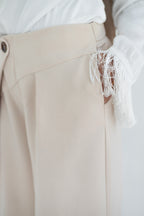 Fluid Beige Pants