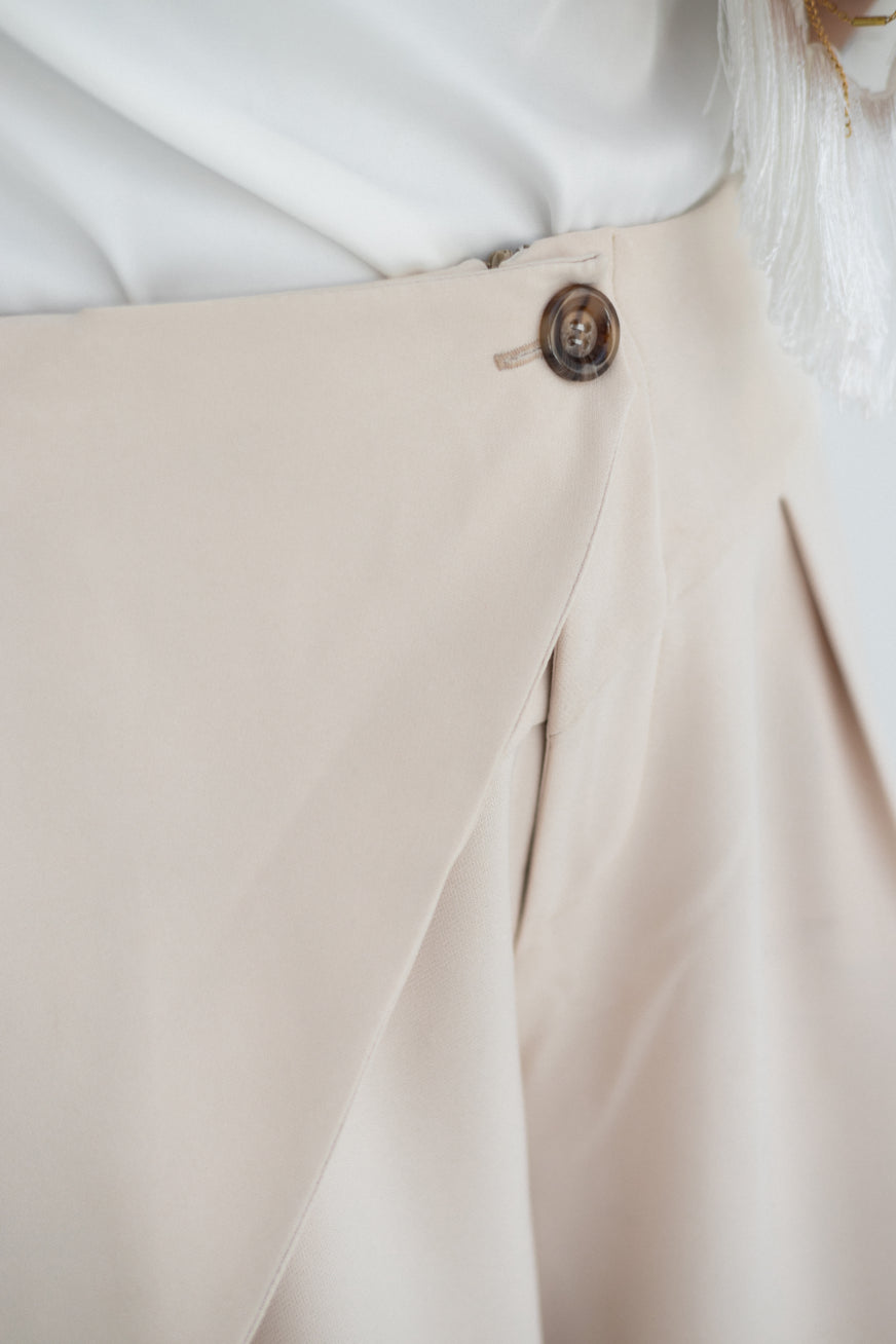 Fluid Beige Pants