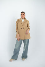 Beige Aura Chemise Jacket