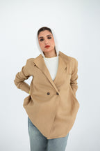 Beige Aura Chemise Jacket