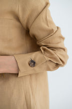 Beige Aura Chemise Jacket