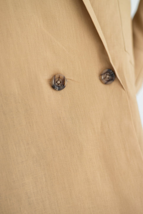 Beige Aura Chemise Jacket
