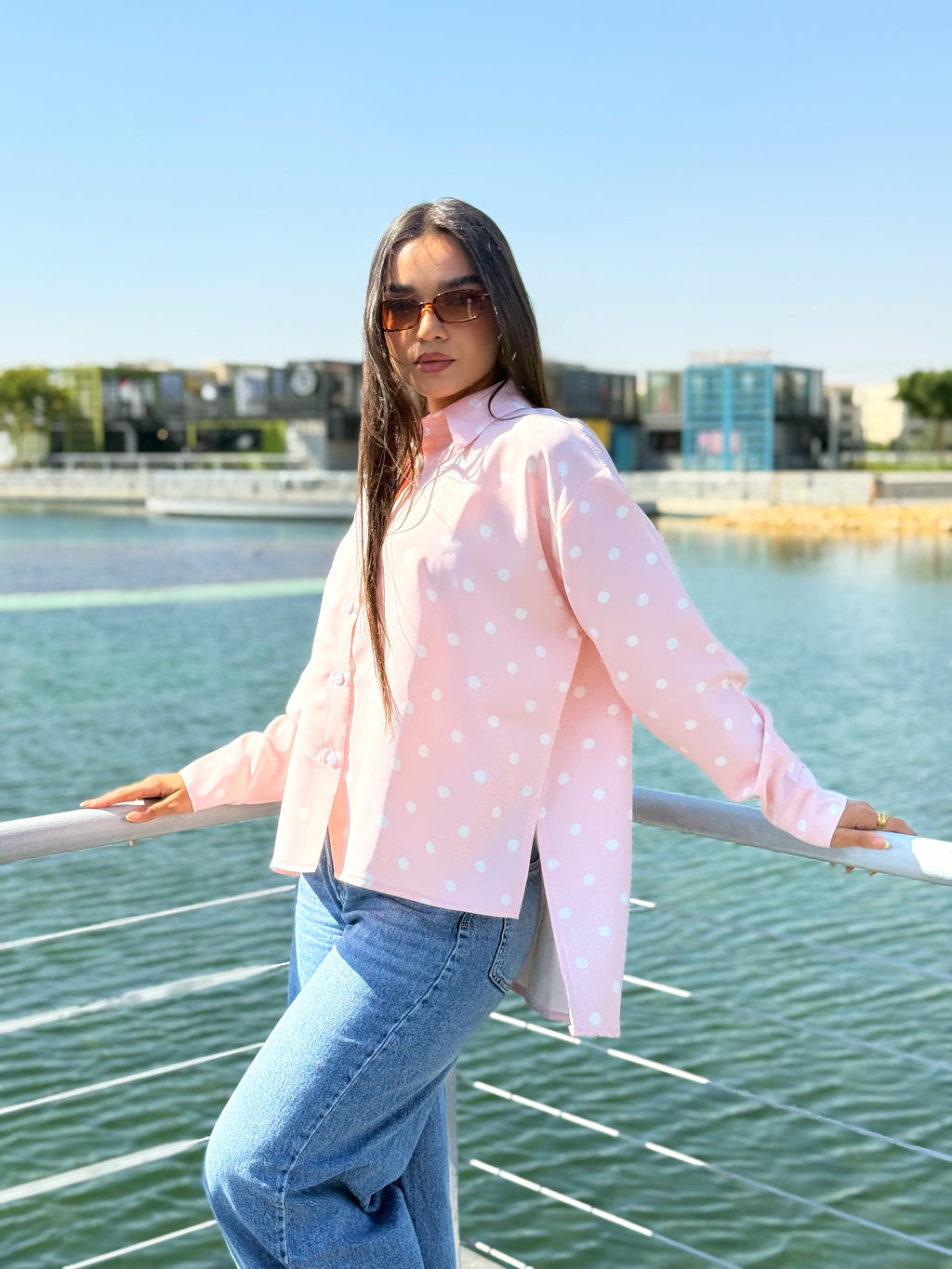 Polka Blush Blouse