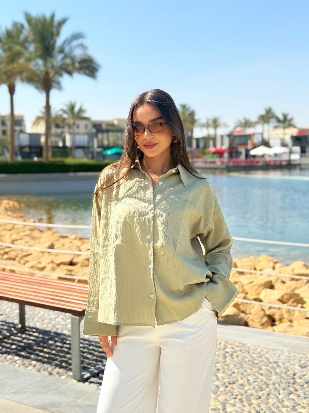 Olive Breeze Shirt