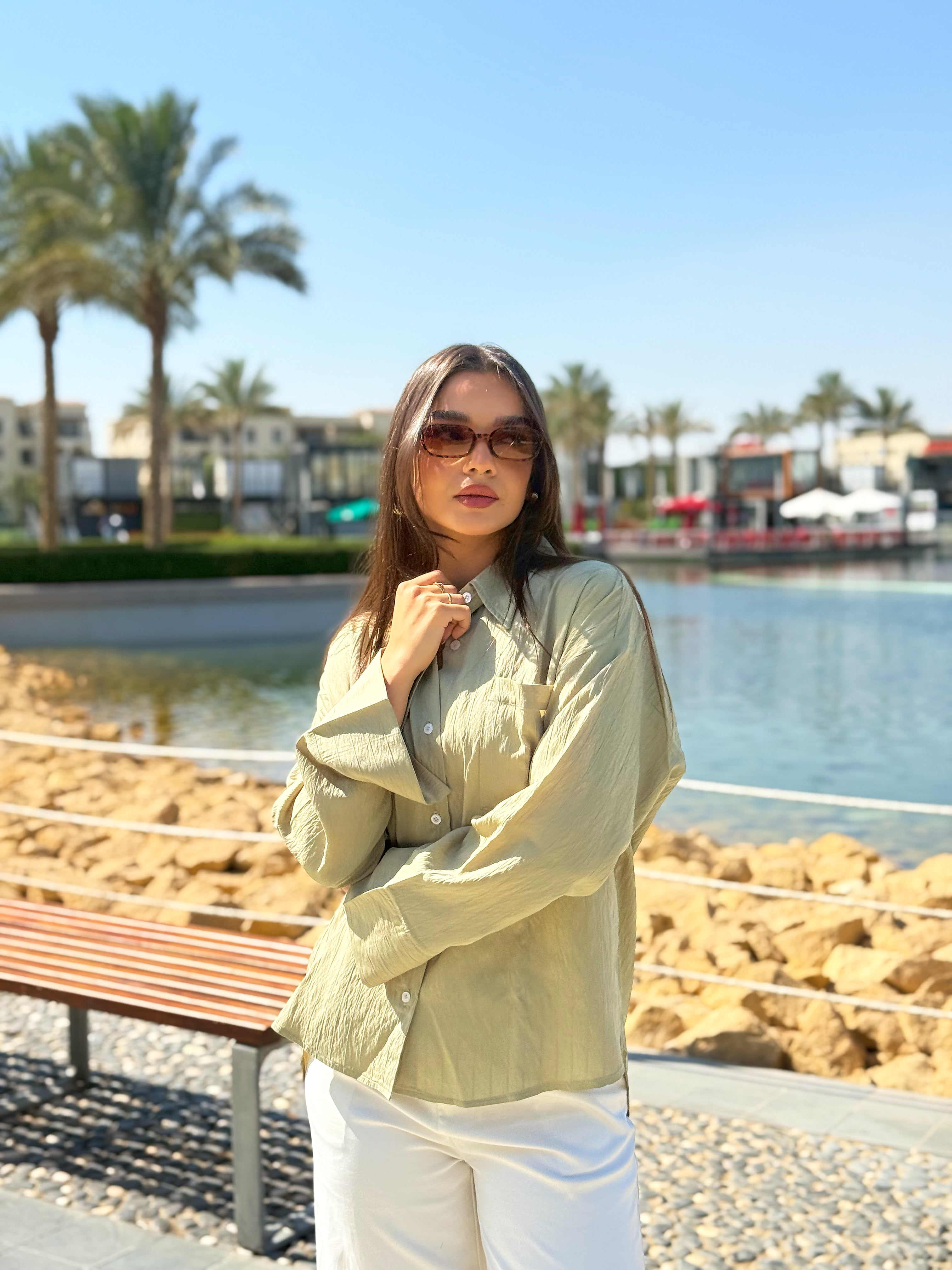 Olive Breeze Shirt