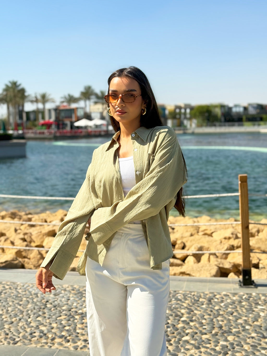 Olive Breeze Shirt