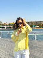 Polka Lemon Blouse