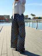 Dotted Ease Pant - Black