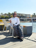 Dotted Ease Pant - Black