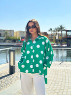 Polka Emerald Blouse
