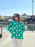Polka Emerald Blouse