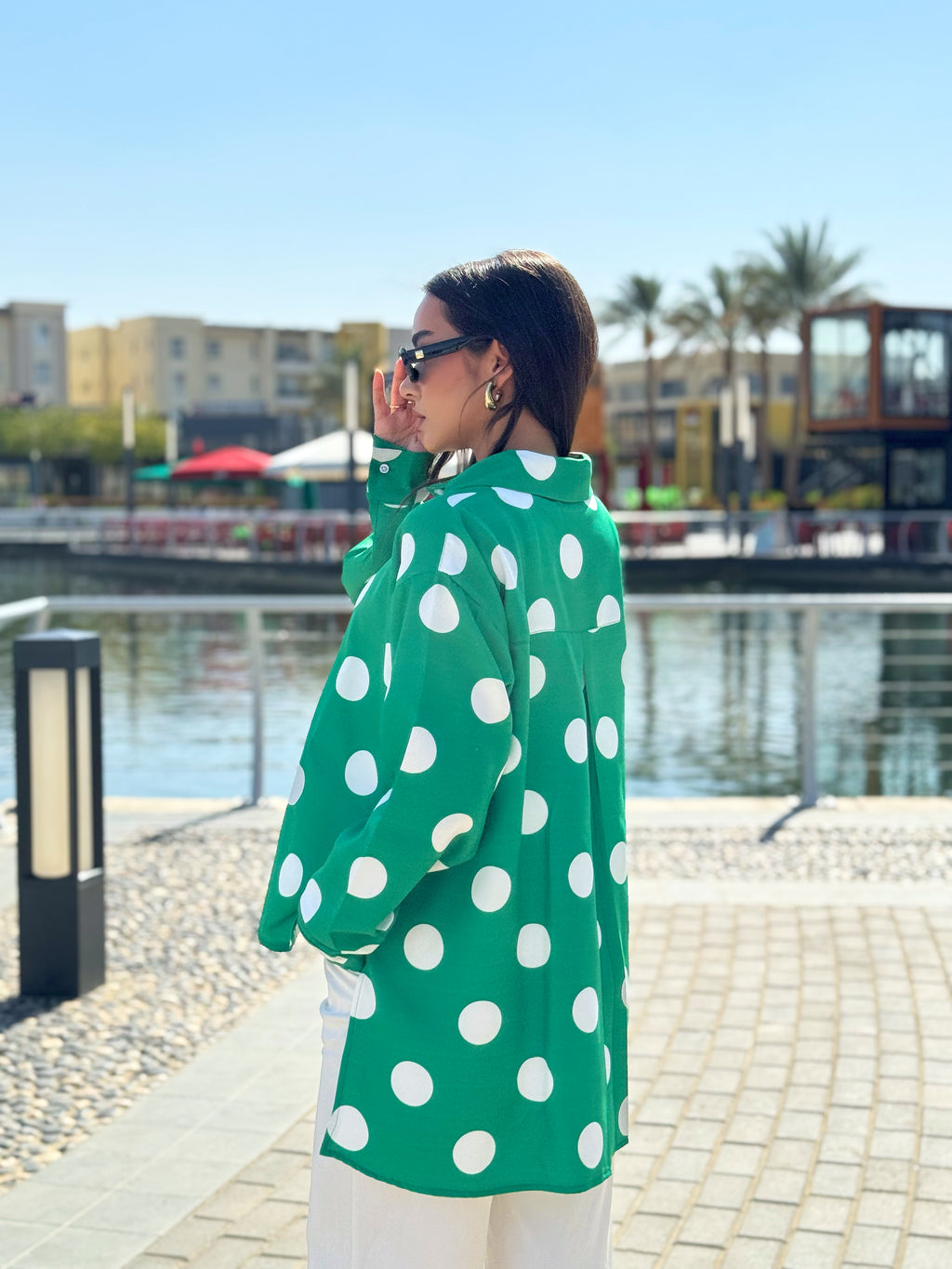 Polka Emerald Blouse