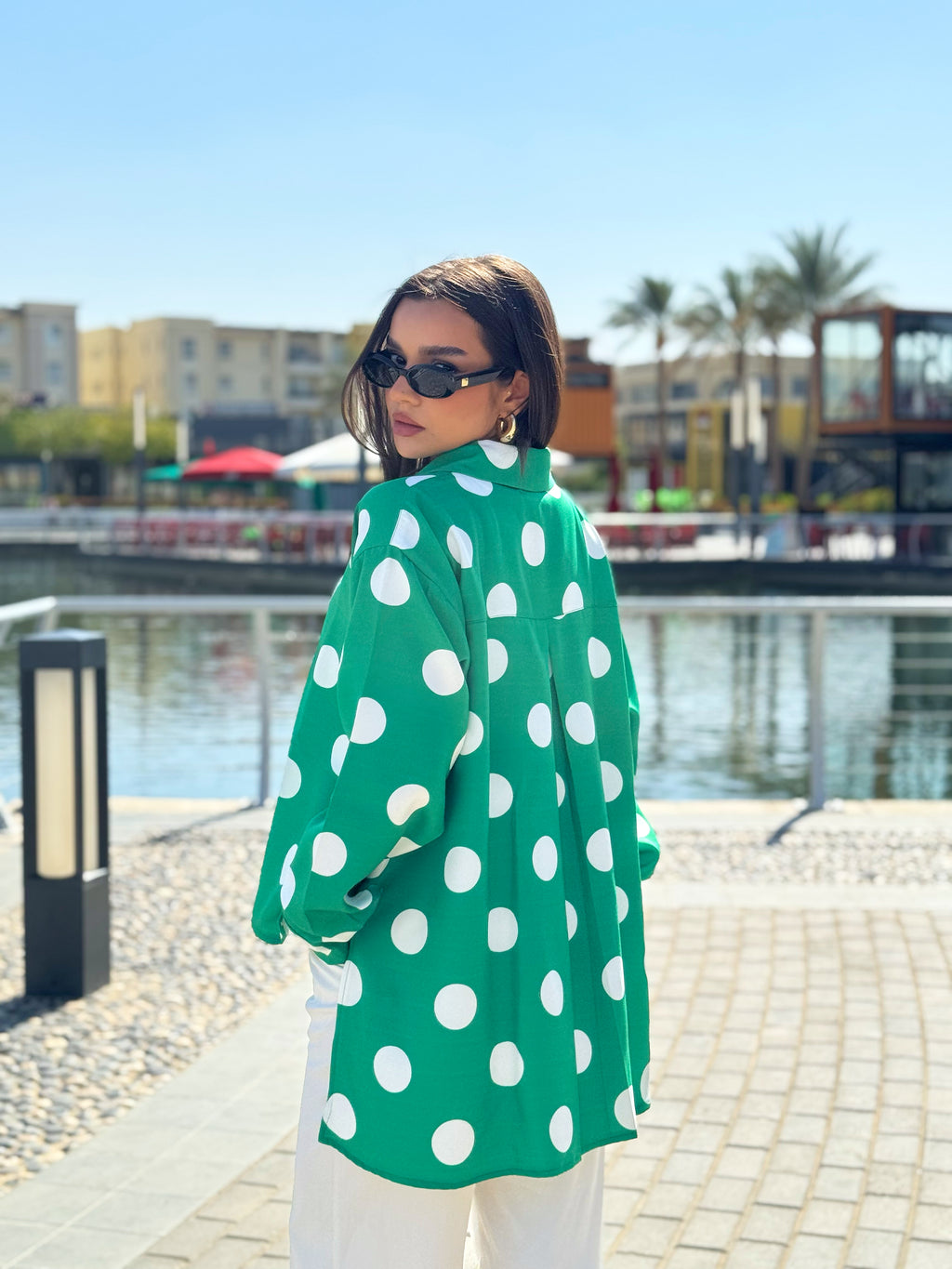 Polka Emerald Blouse