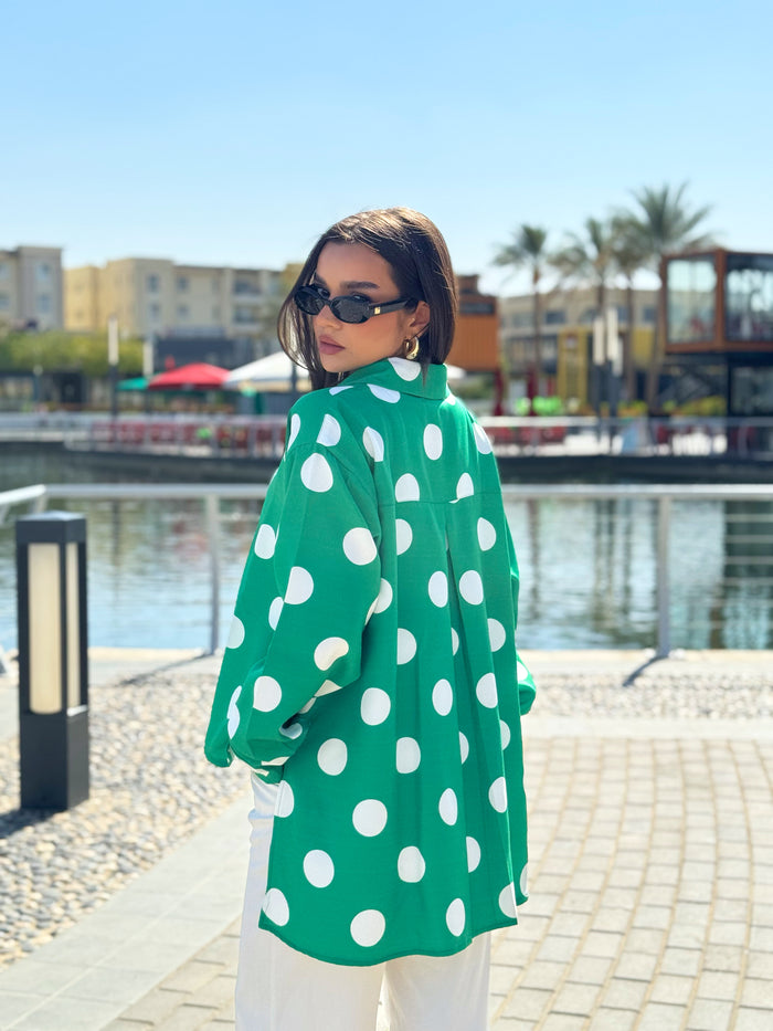Polka Emerald Blouse