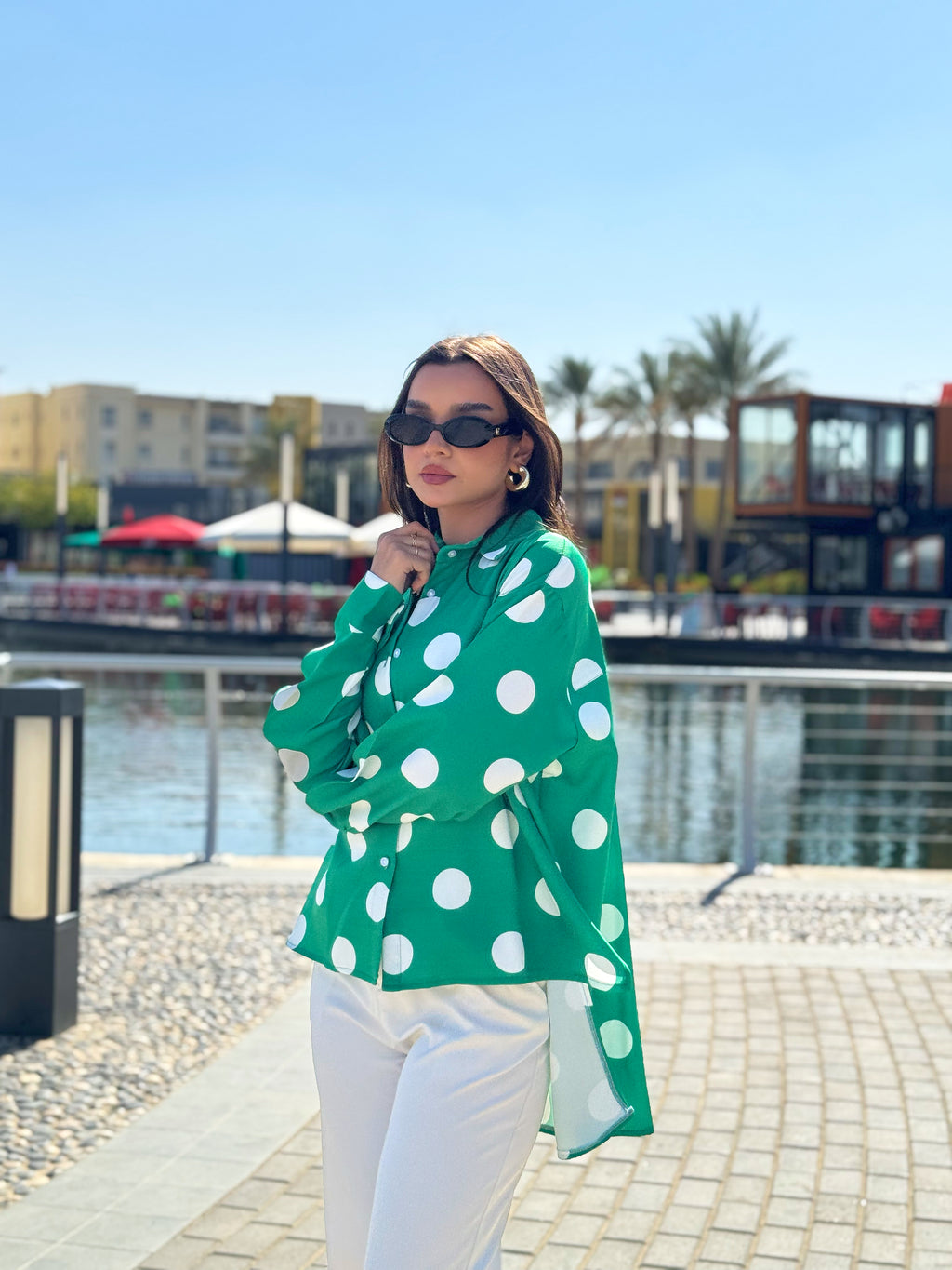 Polka Emerald Blouse