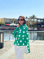 Polka Emerald Blouse